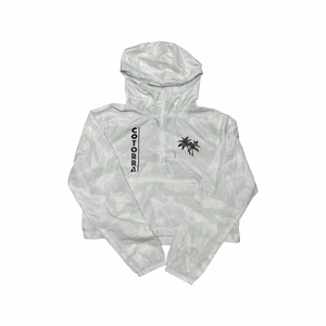 Windbreaker White Camo Cropped Top